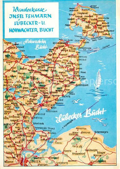 Fehmarn Ortungskarte Neustadt Travemünde Heilig