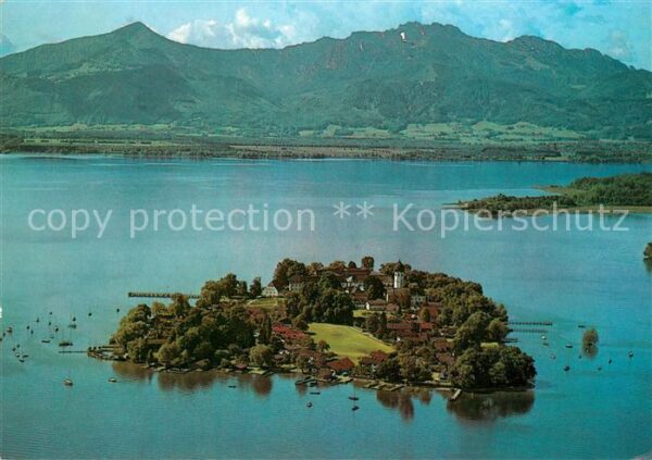 Frauenchiemsee Fliegeraufnahme Kampenwand