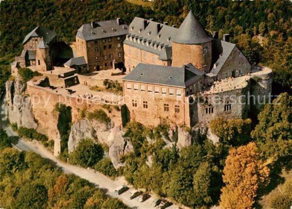 Waldeck Edersee Fliegeraufnahme Schloss