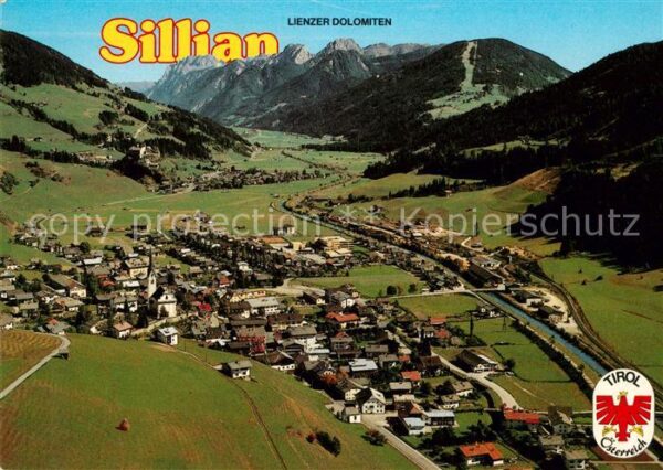 Sillian Tirol Fliegeraufnahme Lienzer Dolomiten