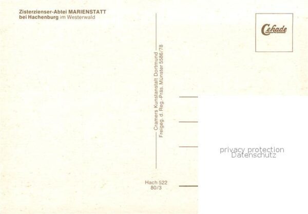 Hachenburg Westerwald Fliegeraufnahme Zisterzienser-Abtei Mar – Bild 2