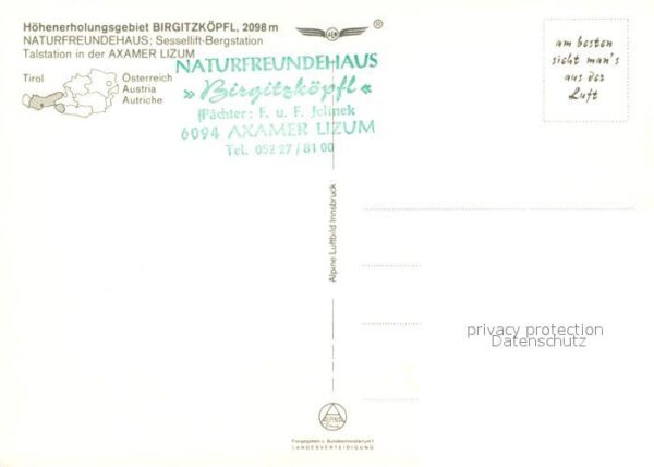 Axamer Lizum Fliegeraufnahme Naturfreundehaus Birgit – Bild 2