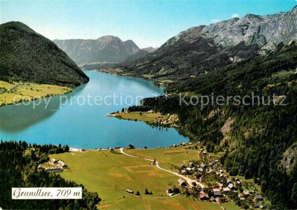 Grundlsee Steiermark Fliegeraufnahme