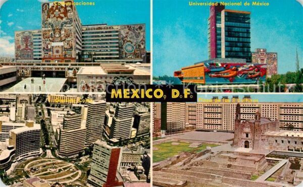 Mexico City National Universität Plaza of the 3 Cul