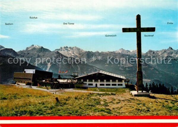 Schruns Vorarlberg Hochjochbahn Bergstation Rhätikon Panor
