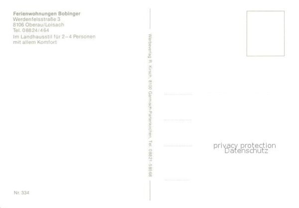 Oberau Loisach Ferienwohnungen Bobinger – Bild 2