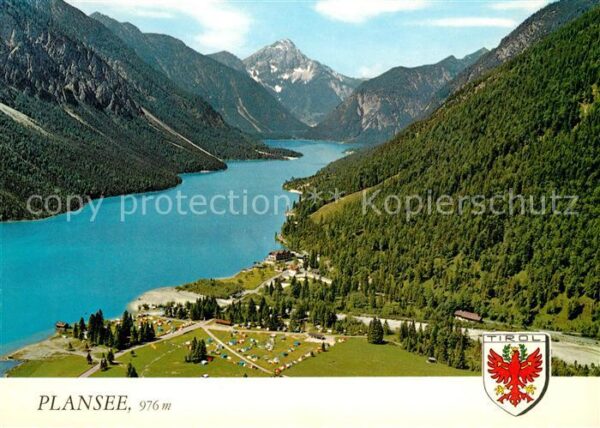 Plansee Fliegeraufnahme Motorboote Ruderboote B