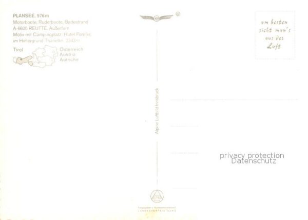 Plansee Fliegeraufnahme Motorboote Ruderboote B – Bild 2