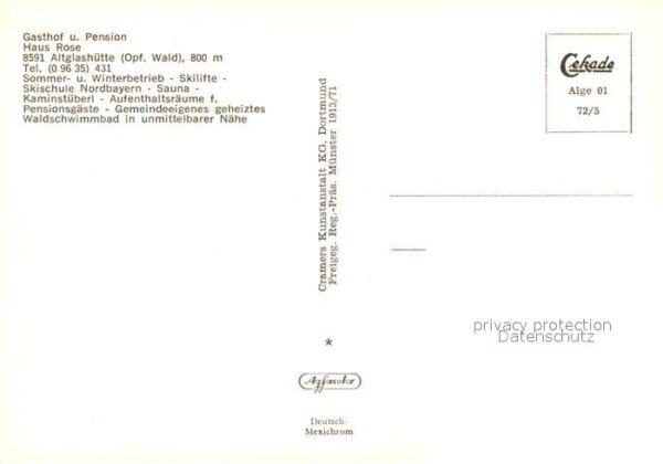Altglashuette Oberpfalz Gasthof Pension Haus Rose – Bild 2