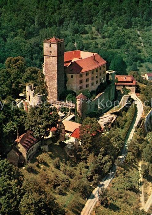 Neckarmuehlbach Fliegeraufnahme Burg Guttenberg
