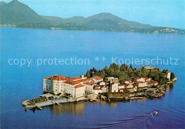 Isola Bella Lago Maggiore Fliegeraufnahme
