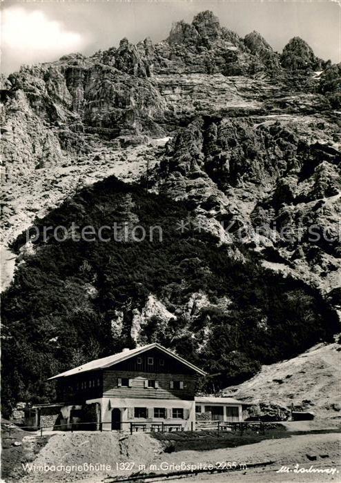 Wimbachtal Hütte mit Gießspitze
