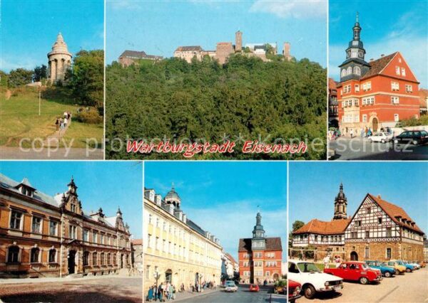 Eisenach Thueringen Burschenschaftsdenkmal Wartburg Rathaus
