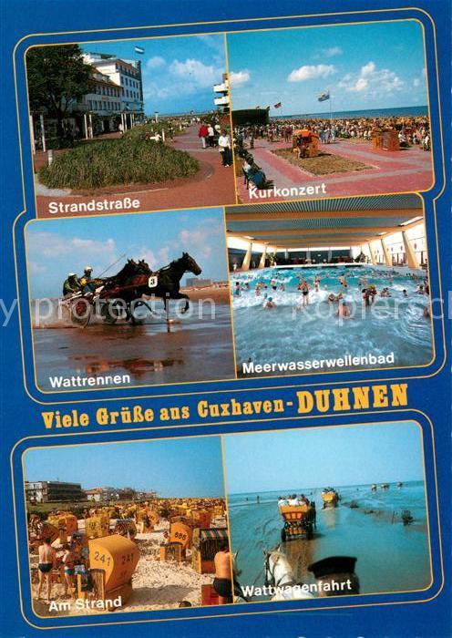Cuxhaven Duhnen Nordseebad Strandstraße Kurkonzert Wattrennen Meer