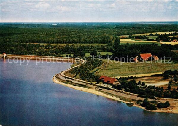 Thuelsfelder Talsperre Fliegeraufnahme Hotel Seeblick