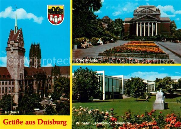 Duisburg Ruhr Rathaus Wilhelm Lehmbruck Museum Stadtt