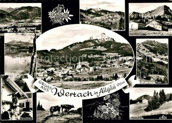 Wertach Elleghöhe Grüntenalm Bichel Dorfbrunnen