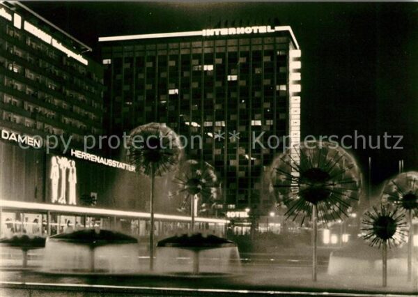 Dresden Prager Straße Interhotel Nacht