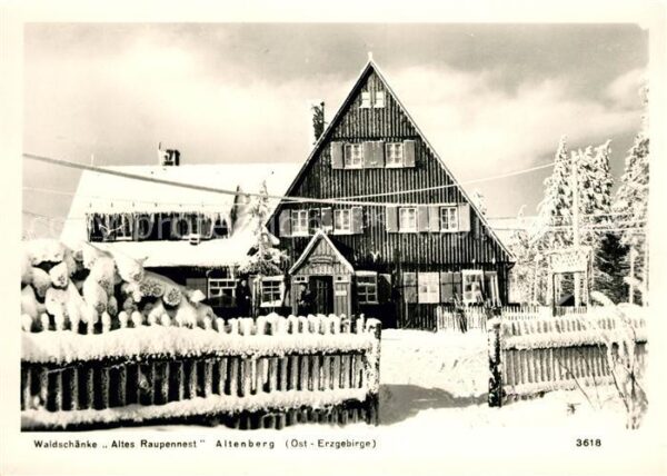 Altenberg Dippoldiswalde Waldschänke Altes Raupennest Winter