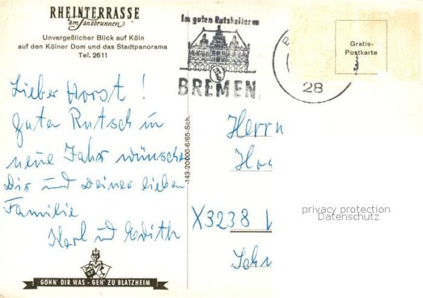 Koeln Rhein Rheinterrasse Kölner Dom – Bild 2