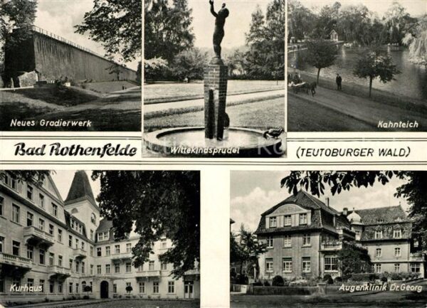 Bad Rothenfelde Neues Gradierwerk Kahnteich Kurhaus Aug