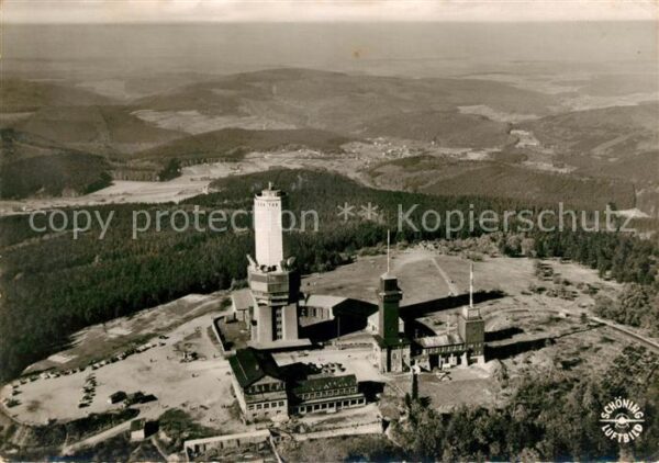 Grosser Feldberg Taunus Fliegeraufnahme Aussichts Fernseh Fernm