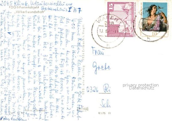 Klink Waren FDGB Ferienobjekt Völkerfreundschaft – Bild 2