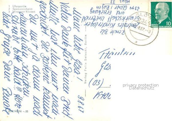 Insel Ruegen Uferpartie Seemannsheim Wissower Klinte – Bild 2