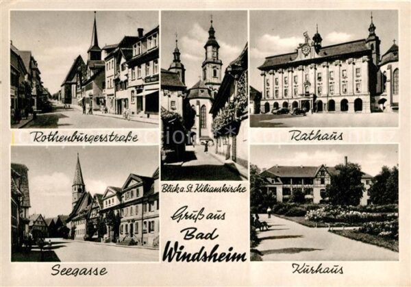 Bad Windsheim Rothenburgerstraße Rathaus Seegasse Kur
