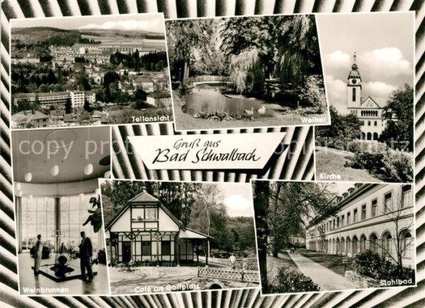 Bad Schwalbach Weiher Kirche Weinbrunnen Cafe am Golfp
