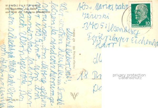 Wendefurth HO Gaststätte Zur Bode Talsperre – Bild 2