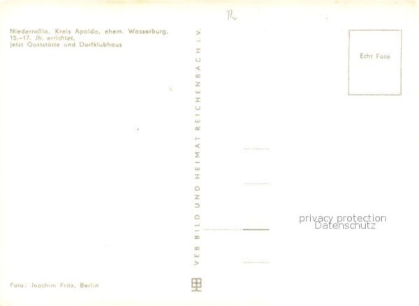 Niederrossla Wasserburg Gaststätte Dorfklubhaus – Bild 2