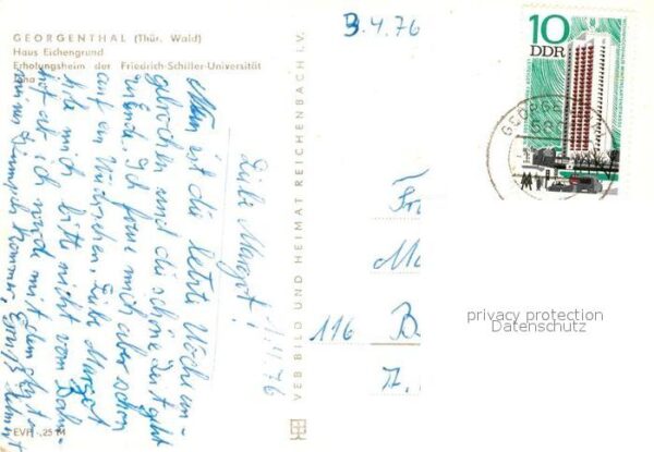 Georgenthal Gotha Haus Eichengrund Erholungsheim Friedric – Bild 2