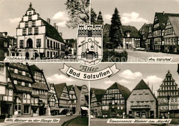 Salzuflen Bad Renaissance Häuser Marktplatz Fachwerk