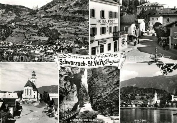 Veit Pongau Sankt Schwarzach Lichtenstein Klamm Goldegg