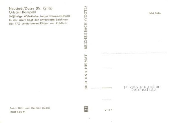 Kampehl Wehrkirche Riter Kahlbutz – Bild 2
