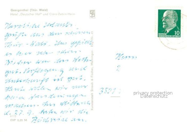 Georgenthal Gotha Hotel Deutscher Hof Clara Zetkin Heim – Bild 2