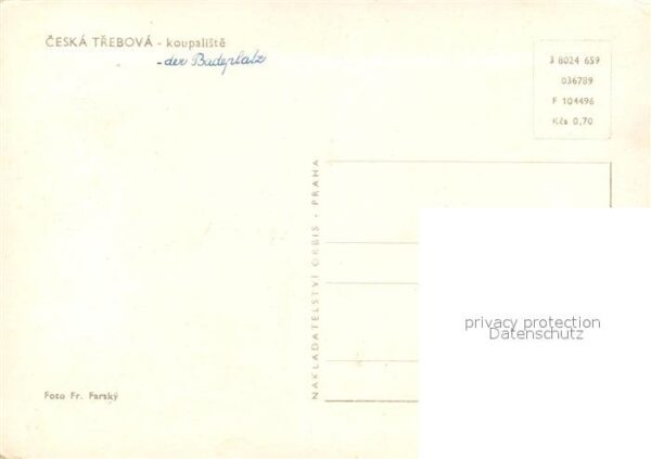 Ceska Trebova Badeplatz – Bild 2