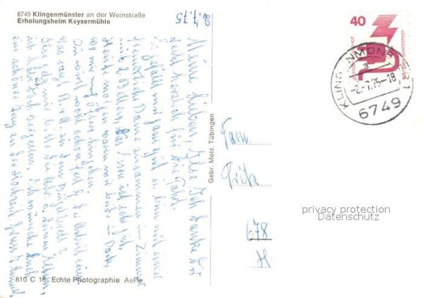 Klingenmuenster Erholungsheim Keysermühle – Bild 2