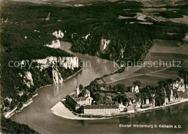 Weltenburg Kelheim Fliegeraufnahme Kloster
