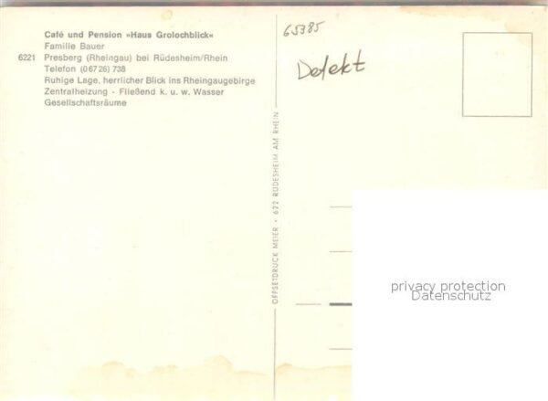 Presberg Rheingau Panorama Pension Haus Grolochblick – Bild 2