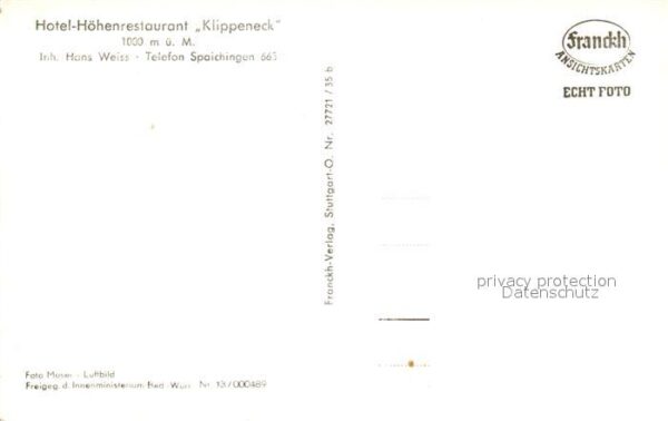 Spaichingen Hotel Höhenrestaurant Klippeneck Fliege – Bild 2