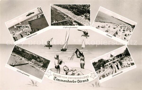 Timmendorfer Strand Strand Fliegeraufnahme Anlegerbrücke