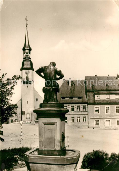 Siebenlehn Kirche Brunnen