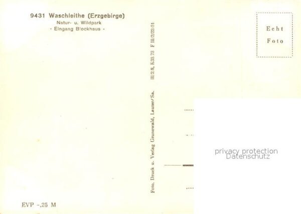 Waschleithe Wildpark Eingang Blockhaus – Bild 2