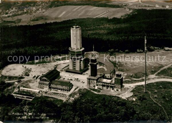 Feldberg Taunus Fliegeraufnahme UKW Sender Aussichtstur
