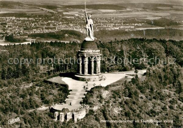 Hermannsdenkmal Fliegeraufnahme
