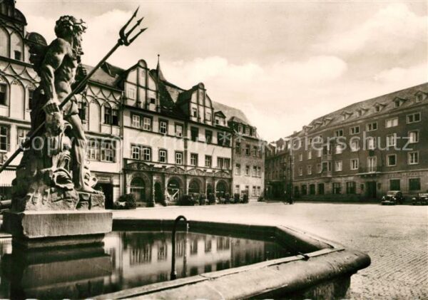 Weimar Thueringen MArktplatz Cranachhäuser