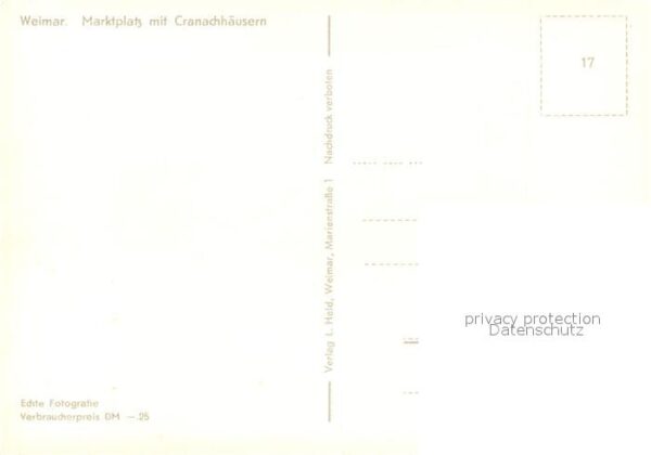 Weimar Thueringen MArktplatz Cranachhäuser – Bild 2