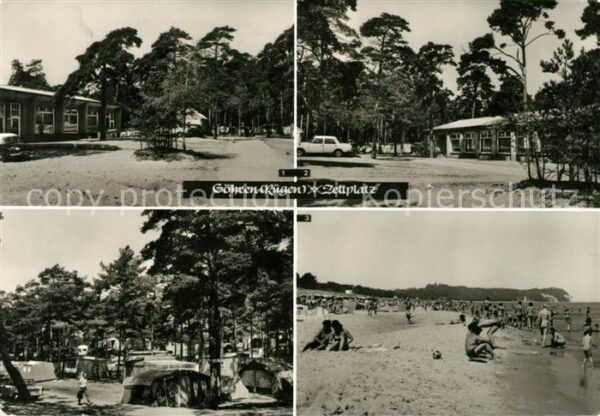 Goehren Ruegen Zeltplatz Strand Kaufhalle Gasthaus Zur